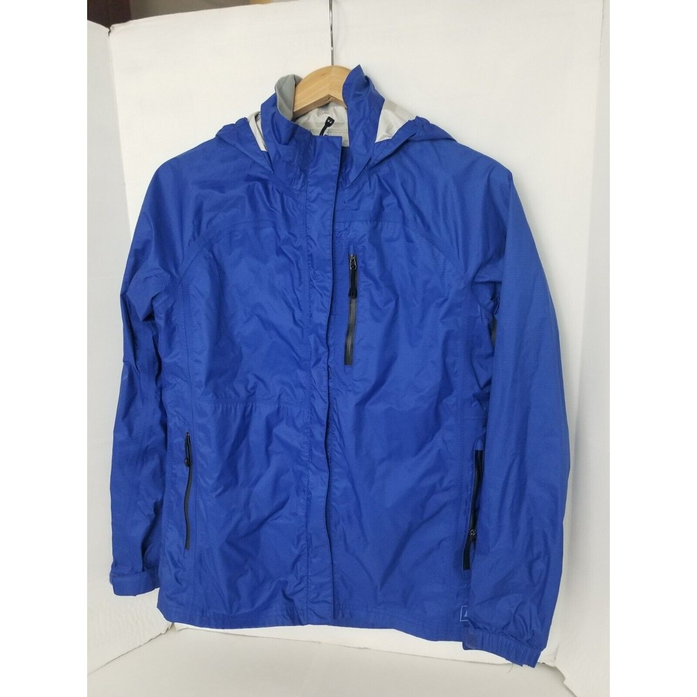 NEW REI youth L 18 Rainwall Rain jacket lightweight blue unisex